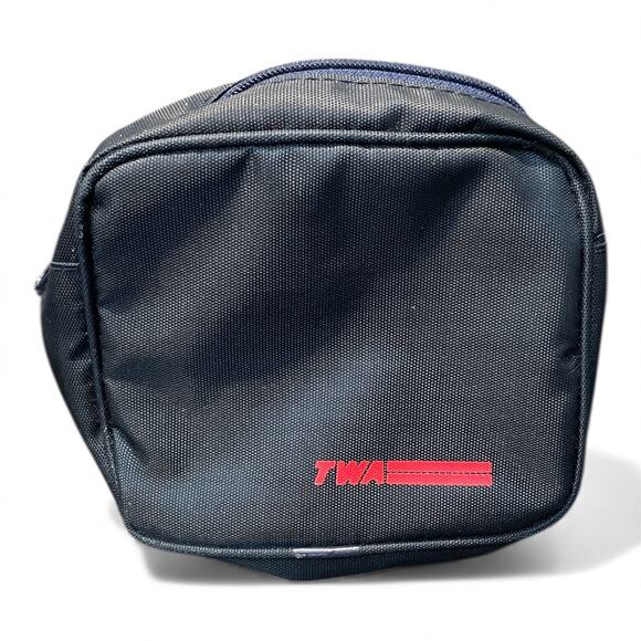 TWA Airlines Amenity Cosmetic Travel Kit Bag 5" Collector Memorabilia Vintage - Picture 4 of 7